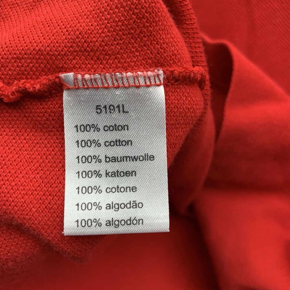 Lacoste Polo Shirt Mens 7 XXL 2XL Red Mesh Preppy Casual Comfort Golf Dad - Picture 7 of 9